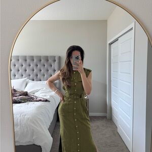 Karen Millen Green Midi Dress